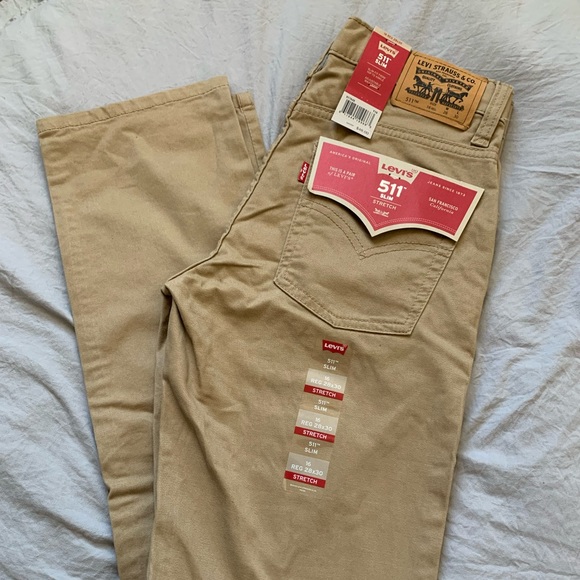 2/40$ NWT Levi’s 511 Slim Stretch Pants Lot - Picture 5 of 6